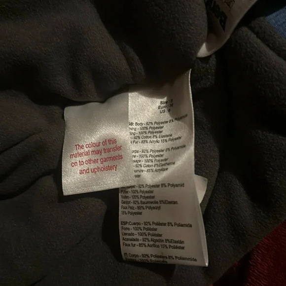 Bench Blue fur trim boy bomber puffer jacket Sz S - Picture 8 of 17